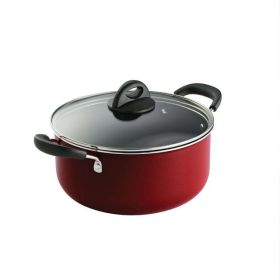 Everyday 5 Qt Aluminum Nonstick Covered Dutch Oven ‚Äì Metallic Red