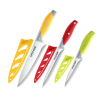 Little Cook Chef Knife Set, 3PCS Kitchen Knife, Multicolor Stainless Steel Sharp Chef Knife Set, 8 Inch Chef's Knife, 5 Inch Utility Knife, 3.5 Inch P