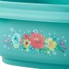 20 Piece Plastic Food Storage Container Variety Set, Breezy Blossom