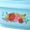 20 Piece Plastic Food Storage Container Variety Set, Sweet Rose